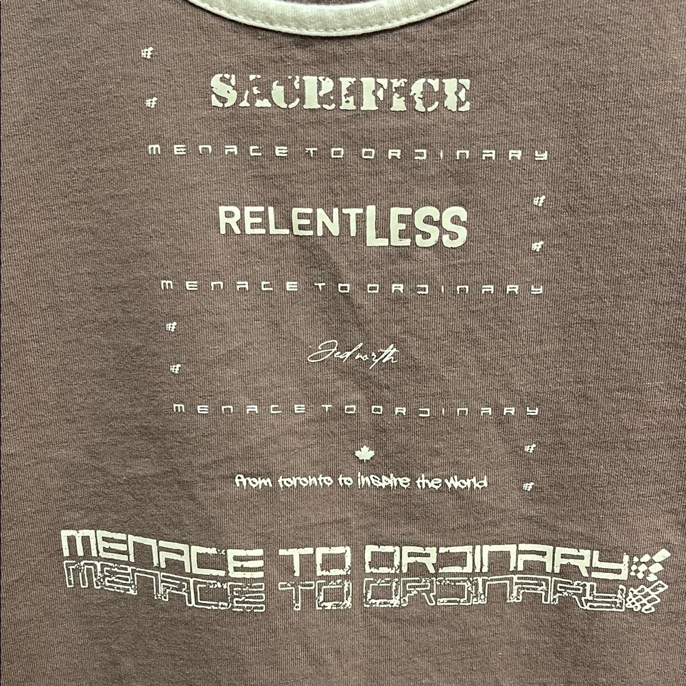 Jed North Cotton Retro Fit Brown Graphic Tank Top - Picture 3 of 10